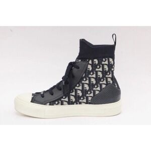 New! Christian Dior Walk'n'Dior ObliqueTechnical Sneakers Deep Blue‎ Size 39.5